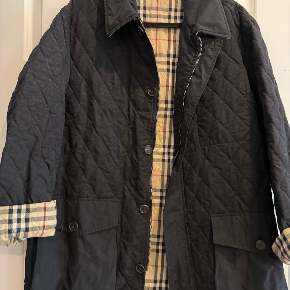 Authentic Burberry Quilted Black Jacket